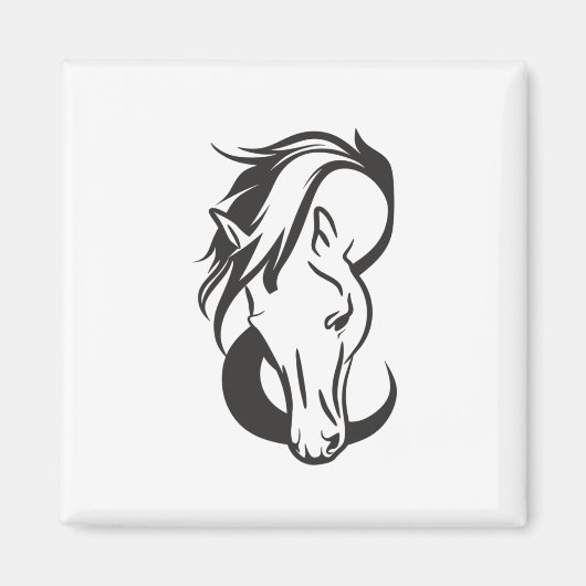 Horse portrait, magnet (Vorne)