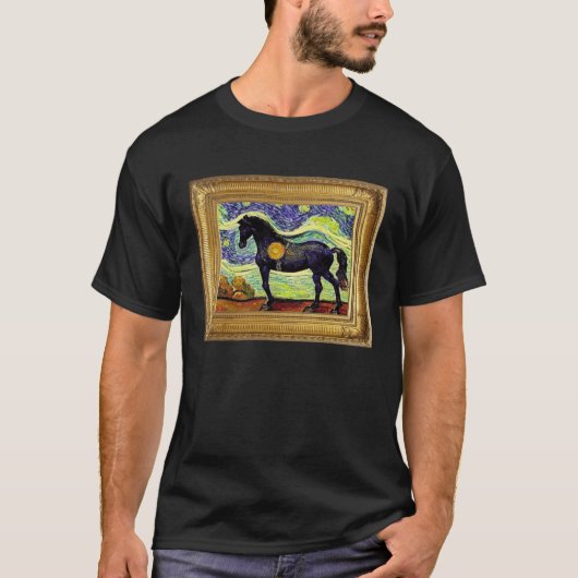 Horse Post Impressionism Artwork Artist Painting P T-Shirt (Vorderseite)