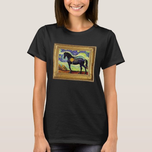 Horse Post Impressionism Artwork Artist Painting P T-Shirt (Vorderseite)