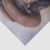 Horse Prairie Cowgirl "Beste Freunde" Seidenpapier (Detail)