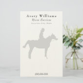 Horse Pro Klein Briefpapier (Stehend Vorderseite)