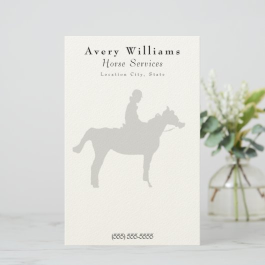 Horse Pro Klein Briefpapier (Stehend Vorderseite)