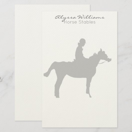 Horse Pro Klein Briefpapier (Vorne/Hinten)