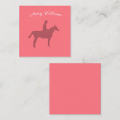 Horse Pro Small Quadratische Visitenkarte (Vorne/Hinten)