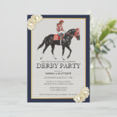 Horse Racing Derby Party Invitation Art 2026 Einladung (Stehend Vorderseite)