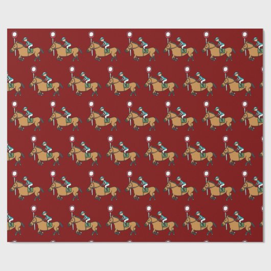 Horse Racing Geschenkpapier (Flach)