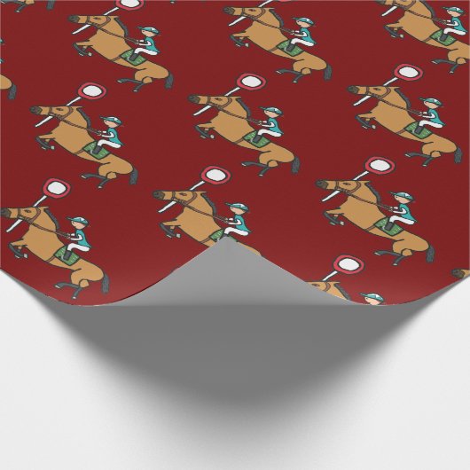 Horse Racing Geschenkpapier (Ecke)
