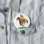 Horse Racing Jockey Galloping Button (Beispiel)