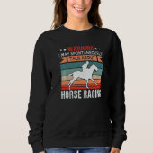 Horse Racing Jockey Horseback Riding Barrel Racer Sweatshirt (Vorderseite)