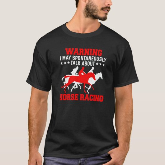 Horse Racing Jockey Horseback Riding Barrel Racer T-Shirt (Vorderseite)