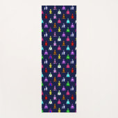 Horse Racing Jockey Silks auf Navy Blue Yogamatte (Vorderseite)