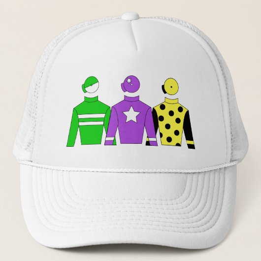 Horse Racing Jockey Silks Truckerkappe (Vorderseite)