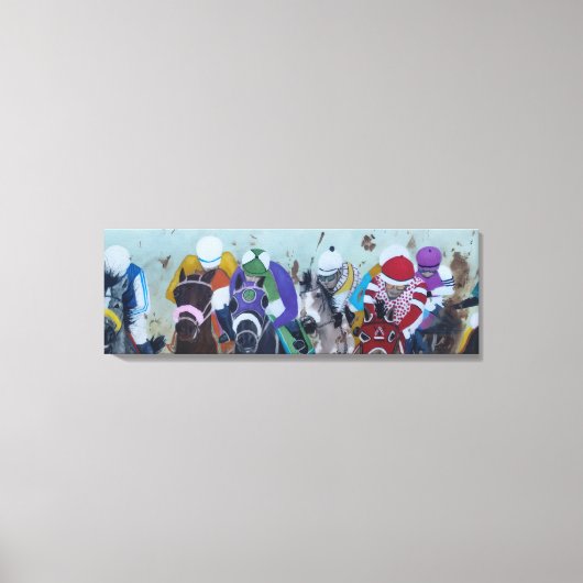 Horse Racing Leinwanddruck (Vorderseite)