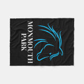 Horse Racing Monmouth Park Oceanrt New Jersey Hors Fleecedecke (Vorderseite (Horizontal))