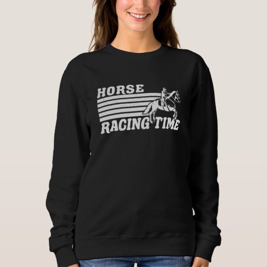 Horse Racing Time Horse Racing Betting Sweatshirt (Vorderseite)