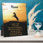 Horse Rearing Silhouette At Sunrise Fotoplatte (Seite)