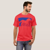 Horse red blue sport friend T-Shirt (Vorne ganz)