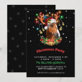 Horse Reindeer Einladung (Vorne/Hinten)