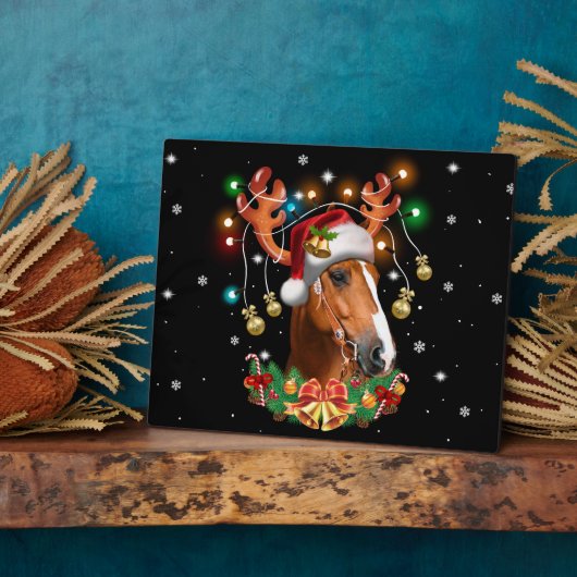 Horse Reindeer Fotoplatte (Seite)