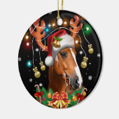 Horse Reindeer Keramik Ornament (Links)