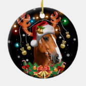 Horse Reindeer Keramik Ornament (Hinten)