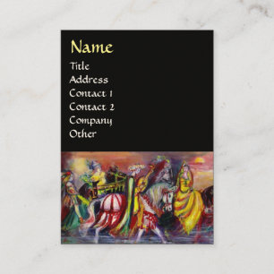 HORSE RIDERS, MUSIK IN DER NACHT, Fantasy Black Visitenkarte