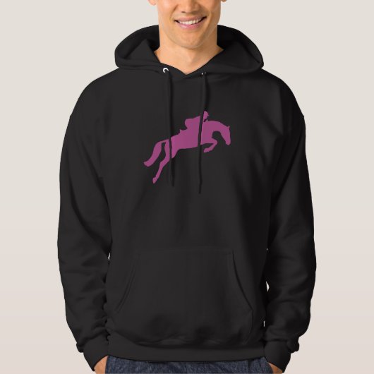 Horse Riding English Equestrian Hunter Jumper T Hoodie (Vorderseite)