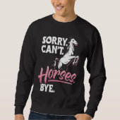 Horse Riding Owner Outfit Equestrian Horse for Gi Sweatshirt (Vorderseite)