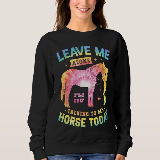 Horse Riding Owner Outfit Equestrian Horse for Gi Sweatshirt (Vorderseite)