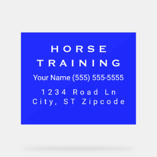 Horse Royal Professional Business Card Acrylschild