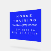 Horse Royal Professional Business Card Acrylschild (Winkel)