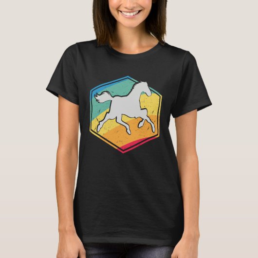 Horse Shirt Retro Style (Vorderseite)