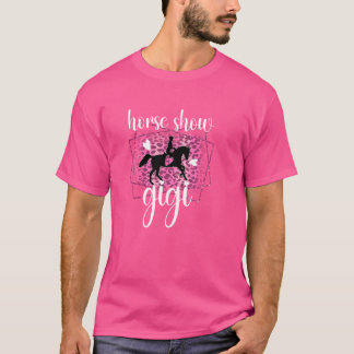 Horse Show Gigi Leopard Reittier Gigi Grandma T-Shirt