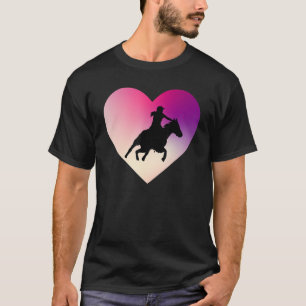Horse Show Heart Equestrian Jockey Showjumping Com T-Shirt