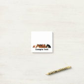 horse sideview group post it post-it klebezettel (Auf Schreibtisch)