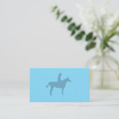 Horse Silhouette Small Notepad Visitenkarte (Stehend Vorderseite)