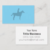 Horse Silhouette Small Notepad Visitenkarte (Vorne/Hinten)