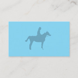 Horse Silhouette Small Notepad Visitenkarte