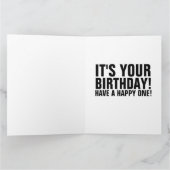 HORSE SMILING FUNNY BIRTHDAY GREETING CARD KARTE (Innenseite)