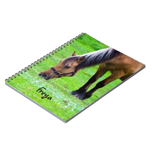 Horse Spiral Notebook Notizblock (Linke Seite)