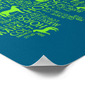 Horse St. Patrick's Day Iri-shirt - Clover Tee  Poster (Ecke)