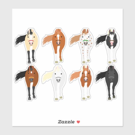 horse sticker set (Blatt)
