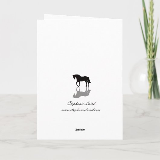 Horse Sympathy Card Karte (Rückseite)