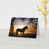 Horse Sympathy Card Karte (Gelbe Blume)