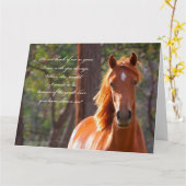 Horse Sympathy Card Karte (Gelbe Blume)