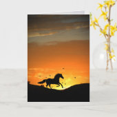 Horse Sympathy Card Karte (Gelbe Blume)