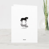 Horse Sympathy Card Karte (Rückseite)