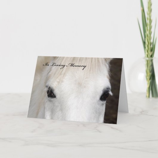Horse Sympathy Card Karte (Vorderseite)
