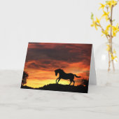 Horse Sympathy Card Karte (Gelbe Blume)