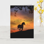 Horse Sympathy Card Karte (Gelbe Blume)